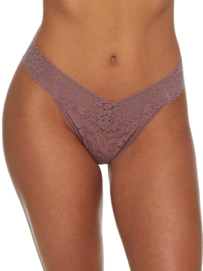 Hanky Panky Daily Lace Original Rise Thong In All Spice