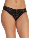 Hanky Panky Daily Lace Low Rise V-kini In Black