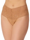 Hanky Panky Retro Signature Lace Thong In Sun Tan