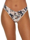 Hanky Panky Printed Original-rise Signature Lace Thong In Incognito