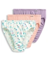 Jockey Elance French Cut Brief 3-pack In Mauve,petal,bouquet