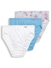 Jockey Elance French Cut Brief 3-pack In Floral,clouds,dot