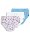 Jockey Elance Hipster 3-pack In Floral,clouds,dot
