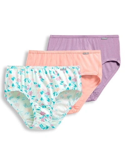 Jockey Elance Hipster 3-pack In Mauve,petal,bouquet