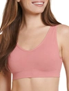 Jockey Cotton Seamfree Bralette In Rose Wine