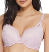 Maidenform Love The Lift Plunge Push-up Bra In Pink Reverie