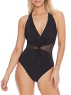 Miraclesuit Wrapture Tummy-control One-piece Swimsuit Women's Swimsuit In Black