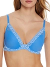 Natori Feathers Plunge Bra In Pool Blue