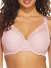 Natori Feathers Full Figure Contour Underwire T-shirt Everyday Plunge Bra (30h) Women's In Macaroon