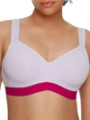 Natori Dynamic Anywhere High Impact Underwire Sports Bra In Grape Ice,berry