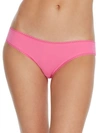On Gossamer Cabana Cotton Blend Stretch Hip Bikini In Azalea Pink
