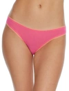 On Gossamer Gossamer Mesh Hip G Thong In Azalea Pink