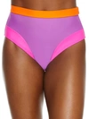 Pour Moi Colour Block High-waist Control Bikini Bottom In Multi