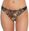 Skarlett Blue Entice Thong In Black,nylon