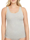 Spanx Better Base Cotton Comfort Smoothing Tank In Heather Grey