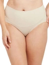 Spanx Cotton Control Brief In Heather Oatmeal