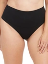 Spanx Cotton Comfort Thong In Very Black