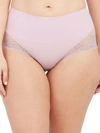 Spanx Undie-tectable Lace Hi-hipster Panty In Luxe Lilac Crossdye