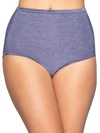 Vanity Fair Illumination Brief Underwear 13109, Also Available In Extended Sizes In Rare Blue