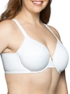 Vanity Fair Beauty Back Full Figure Front-close T-shirt Bra In Star White