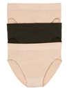 Wacoal B-smooth Hi-cut Brief 3-pack In Sand,black