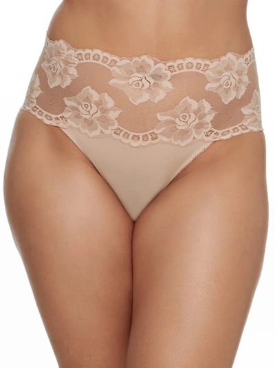 Wacoal Women's Light & Lacy Hi-cut Brief Underwear 879363 In Rose Dust