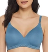 Warner's Cloud 9 Wire-free T-shirt Bra In Aegean Blue