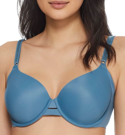 Warner's No Side Effects T-shirt Bra In Aegean Blue
