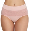 Warner's Cloud 9 Seamless Hipster In Silver Pink