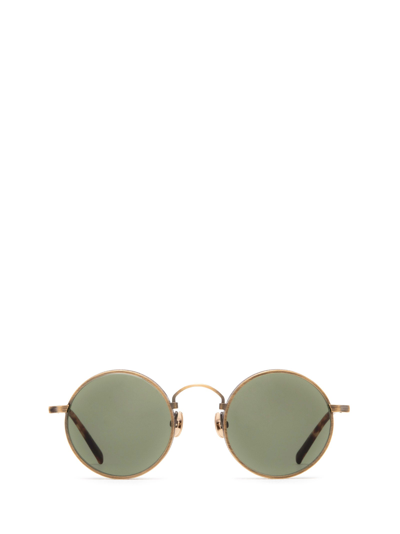 Matsuda M3100 Antique Gold - Dark Brown Sunglasses