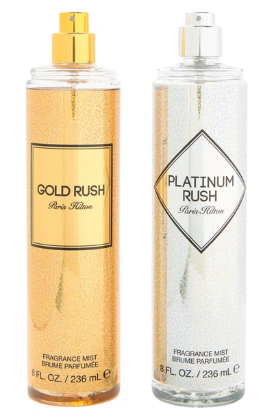 Paris Hilton Gold Rush Platinum Rush 2-piece Body Spray Set In