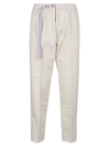 WHITE SAND COTTON TROUSERS