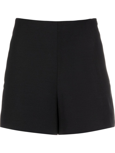 Valentino High-waisted Tailored Shorts In Nero