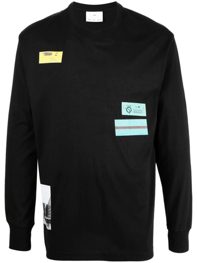 Song For The Mute Logo-print Long-sleeve T-shirt In Black