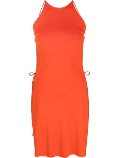 Bottega Veneta Open-back Jersey Dress In Orange