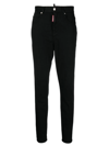 Dsquared2 Honey High-waisted Twiggy Denims In Schwarz