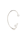 Panconesi Three Point Crystal-embellished Earcuff In Silber