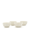 Moda Domus Set-of-four Relief And Doot Earthenware Small Bowls In White