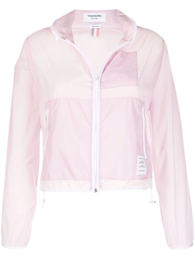 Thom Browne Pink Hooded Lightweight Jacket
