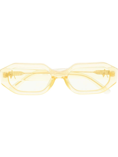 Attico Square Tinted Sunglasses In Gelb