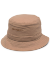 Carhartt Logo-embroidered Bucket Hat In Nude