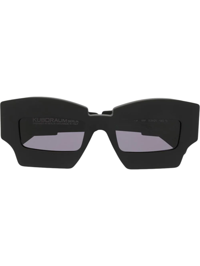 Kuboraum X6 Geometric-frame Sunglasses In Schwarz