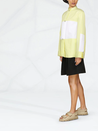 Jil Sander Two-tone Shirt In Gelb