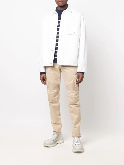 Balmain Straight-leg Cargo Pants In Neutrals