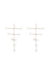Mateo 14kt Yellow Gold Blizzard Pearl Mobile Earrings In Gold