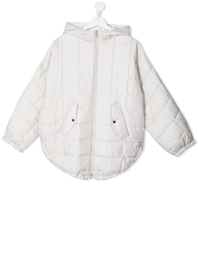 Brunello Cucinelli Kids' Ice Lighteweight Jacket Boy In Ghiaccio