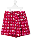 N°21 Teen Strawberry-print A-line Skirt In Red
