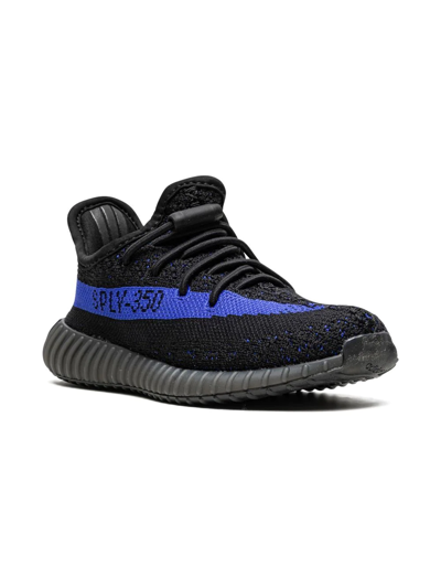 Adidas Originals Kids' Yeezy Boost 350 V2 "dazzling Blue" Sneakers In Black