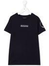 Save The Duck Logo-print Organic Cotton T-shirt In Blue