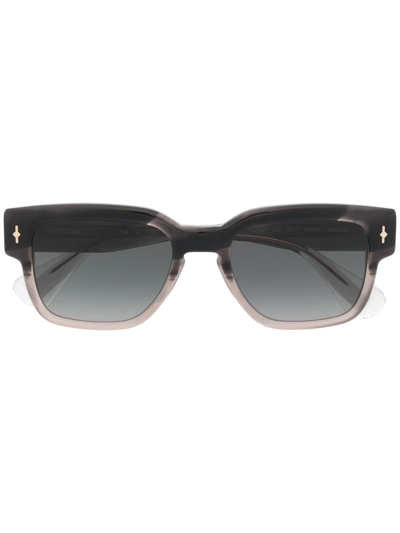 Gigi Studios Ombre-effect Square-frame Sunglasses In Black